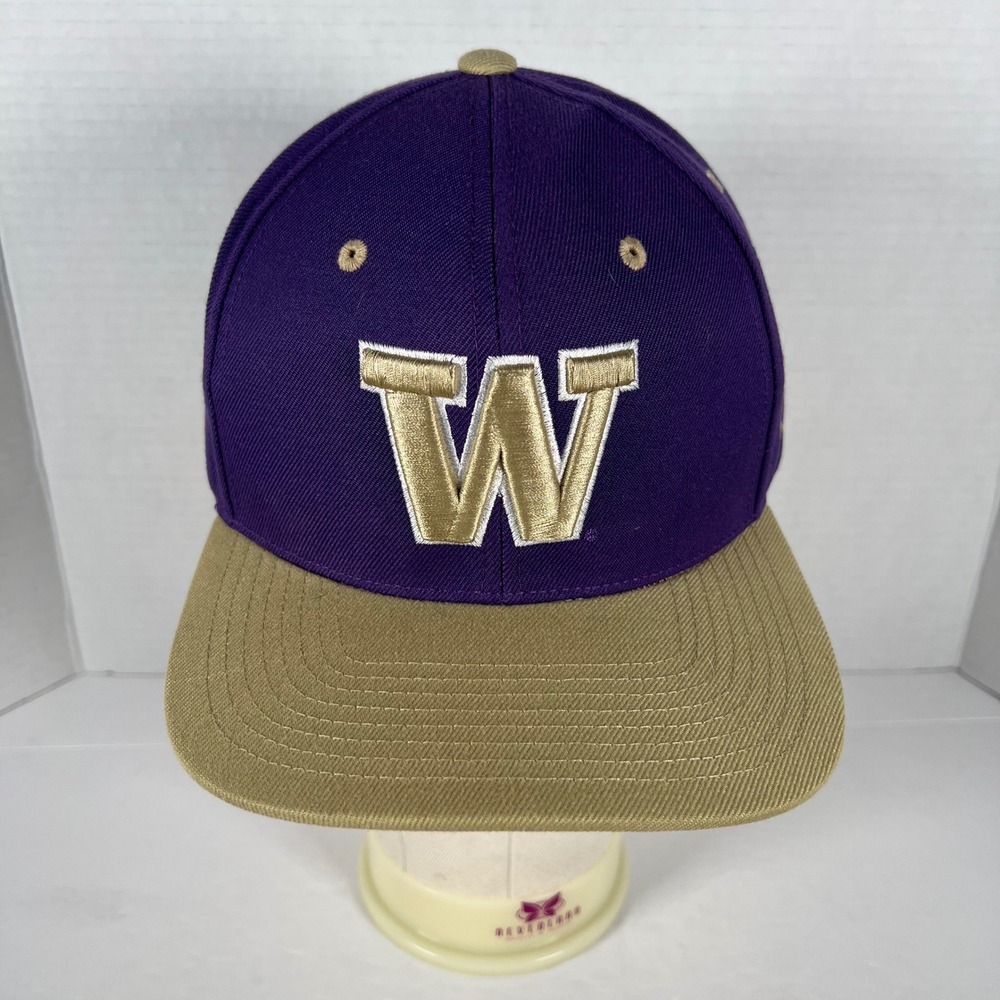 Zephyr Washington Huskies Snapback Hat Purple Gold NCAA Embroidered Cap 4314‎